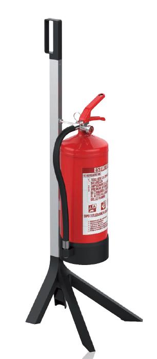 10300085200 Statief LEG t.b.v. 1 brandblusser zwart, kort model