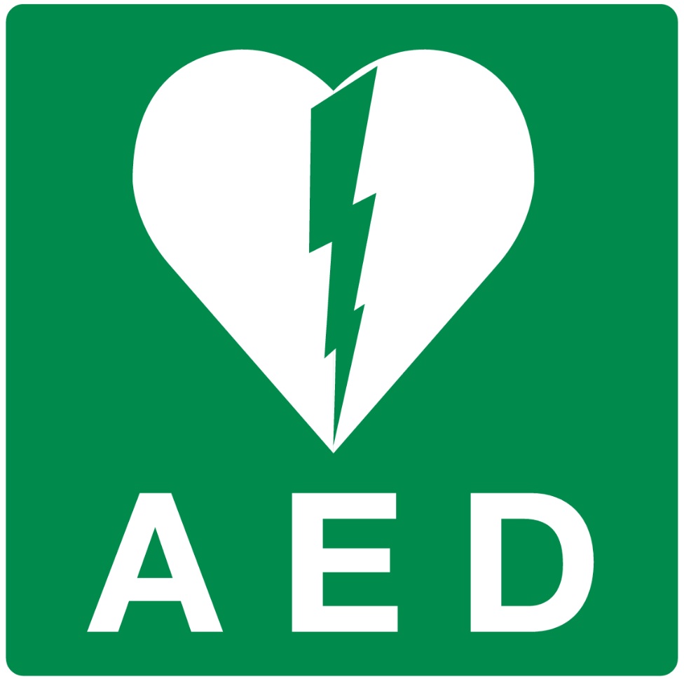 11500313256 Sticker AED - 200 x 200mm