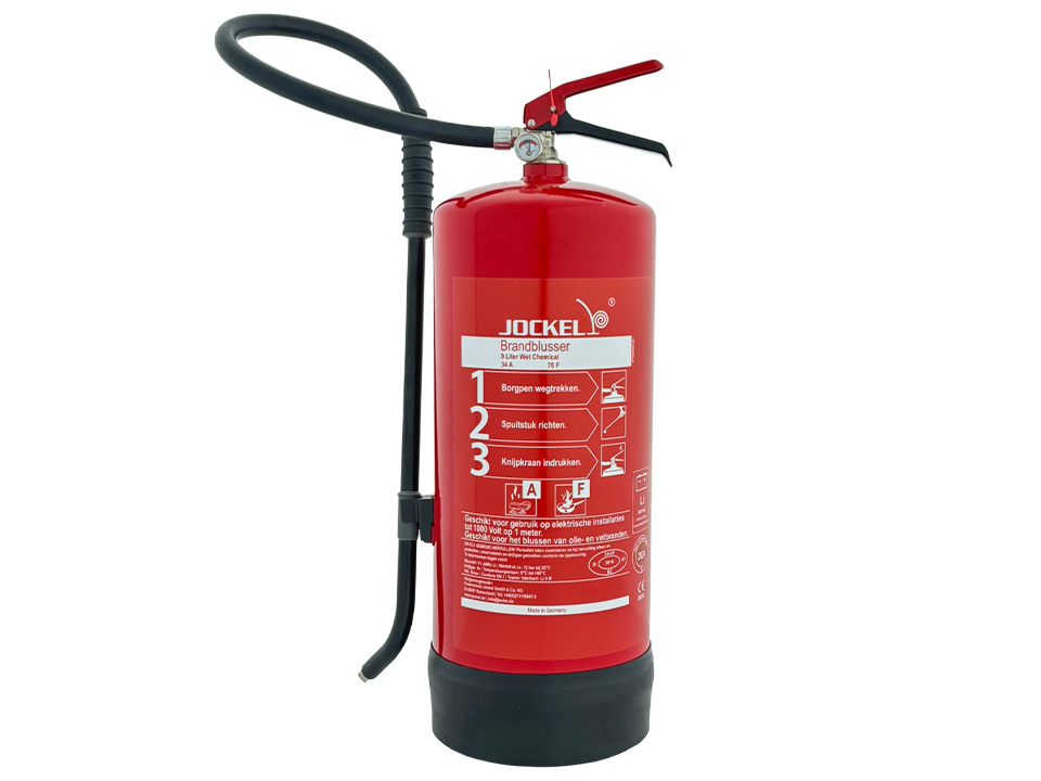 19970901006 Jockel brandblusser Li9M Vet / Lithium 9ltr. brandklasse A-F