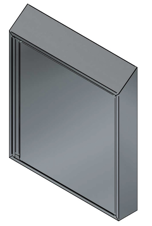 35079791859 Uro haspelkast 790 x 890 x 185mm RVS316 afwaterend (PRIJS OP AANVRAAG)